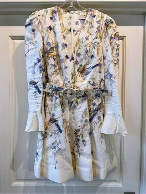 Zimmermann Natura Linen Mini Dress - NWT Size   2 (US Size 8)